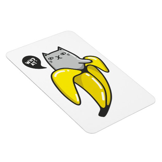 Katze in Banane Magnet (Rechte Seite)
