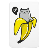 Katze in Banane Magnet (Vertikal)