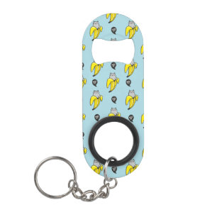 Katze in Banane Mini Flaschenöffner