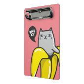 Katze in Banane Mini Klemmbrett (Gewinkelt2)