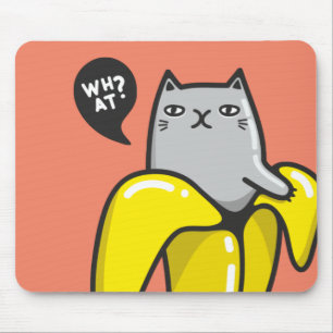 Katze in Banane Mousepad