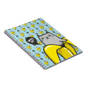 Katze in Banane Notizblock (Rechte Seite)