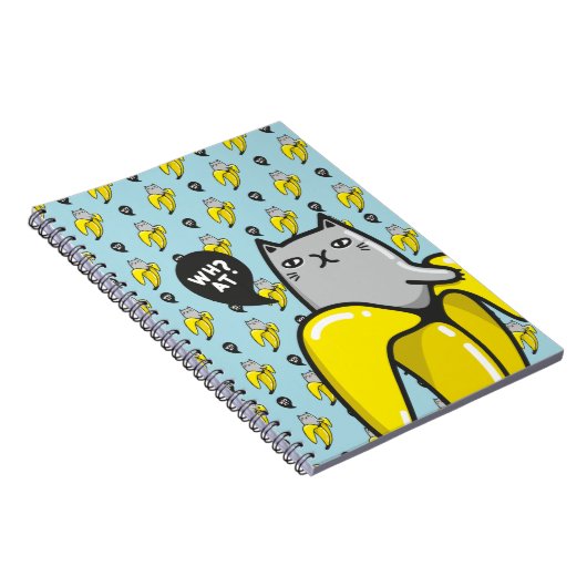 Katze in Banane Notizblock (Rechte Seite)