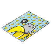 Katze in Banane Notizblock (Linke Seite)