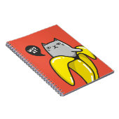 Katze in Banane Notizblock (Rechte Seite)