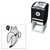 Katze in Banane Permastempel (Beispiel)
