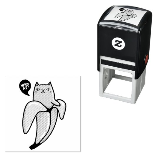 Katze in Banane Permastempel (Beispiel)