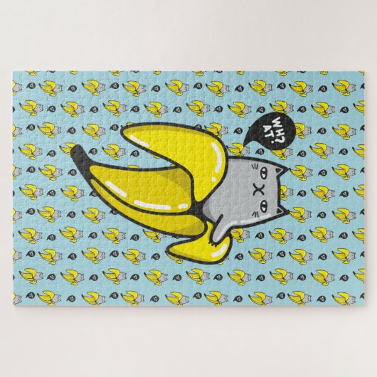 Katze in Banane Puzzle (Horizontal)