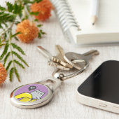 Katze in Banane Schlüsselanhänger (Seite)