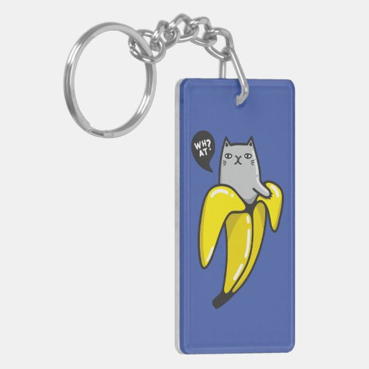Katze in Banane Schlüsselanhänger (Vorderseite links)
