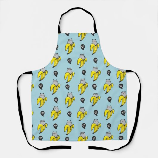 Katze in Banane Schürze (Vorderseite)