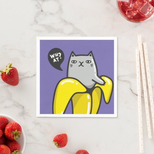 Katze in Banane Serviette (Beispiel)