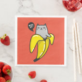 Katze in Banane Serviette (Beispiel)