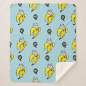 Katze in Banane Sherpadecke (Vorderseite)