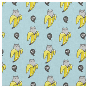 Katze in Banane Stoff