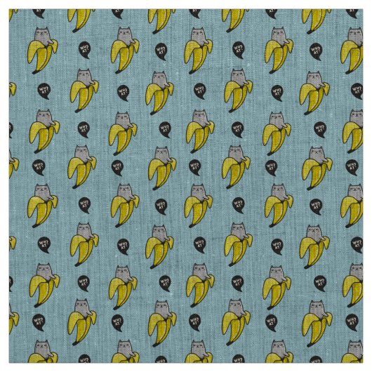 Katze in Banane Stoff (Muster)