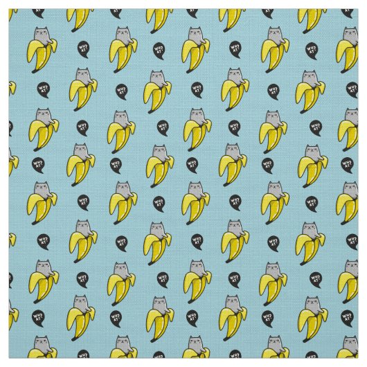 Katze in Banane Stoff (Muster)