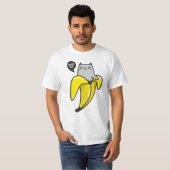 Katze in Banane T-Shirt (Vorne ganz)
