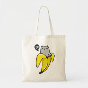 Katze in Banane Tragetasche