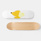 Katze in Banane - Wählen Sie die Hintergrundfarbe Skateboard (Horizontal)