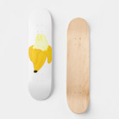 Katze in Banane - Wählen Sie die Hintergrundfarbe Skateboard (Vorderseite)