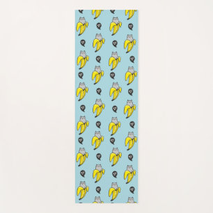 Katze in Banane Yogamatte