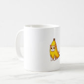 Katze in Bananenkostüm Kaffeetasse (Vorderseite Links)