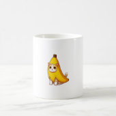 Katze in Bananenkostüm Kaffeetasse (Mittel)