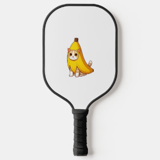 Katze in Bananenkostüm Pickleball Schläger