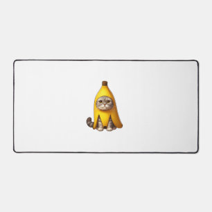 Katze in Bananenkostüm Schreibtischunterlage