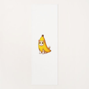 Katze in Bananenkostüm Yogamatte