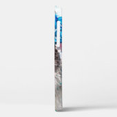 Katze in Blume Ölmalerei auf Leinwand. Winte Case-Mate iPhone Hülle (Rückseite / Links)