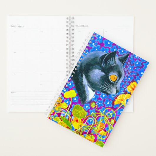 Katze in Blume Planer (Anzeige)