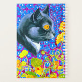 Katze in Blume Planer (Rückseite)