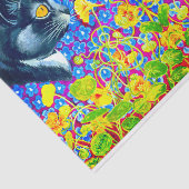 Katze in Blume Seidenpapier (Ausschnitt)