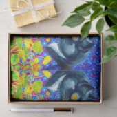 Katze in Blume Seidenpapier (Geschenk)