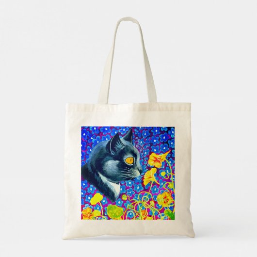 Katze in Blume Tragetasche (Rückseite)