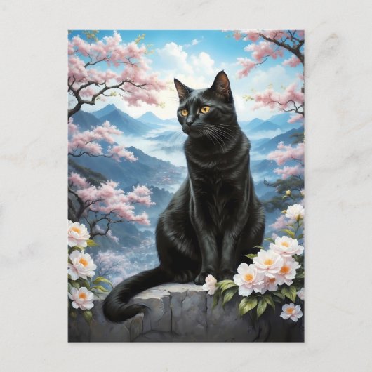 Katze in China Postkarte (Vorderseite)