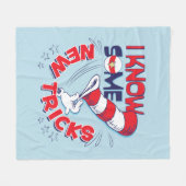 Katze in dem Hut kenne ich einige neue Tricks Fleecedecke (Vorderseite (Horizontal))