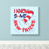 Katze in dem Hut kenne ich einige neue Tricks Leinwanddruck (Insitu (Holzboden))