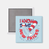 Katze in dem Hut kenne ich einige neue Tricks Magnet (Vorderseite/Rückseite)