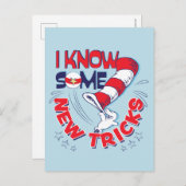 Katze in dem Hut kenne ich einige neue Tricks Postkarte (Vorne/Hinten)