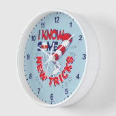 Katze in dem Hut kenne ich einige neue Tricks Uhr (Winkel)