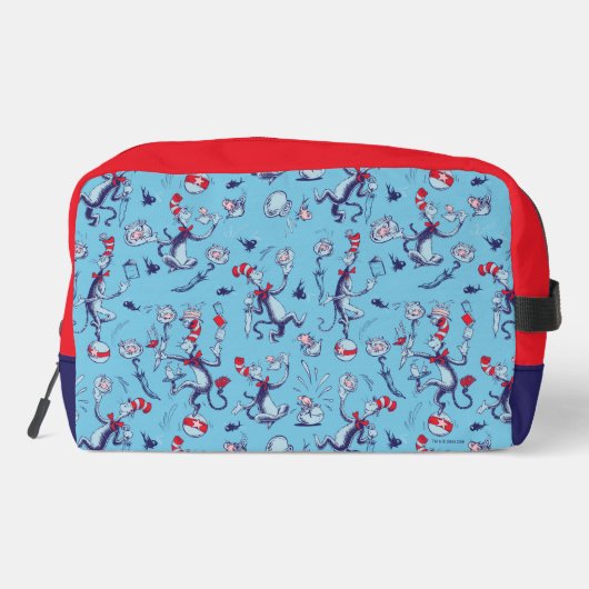 Katze in dem Hut kenne ich einige neue Tricks Waschbeutel (Rückseite)