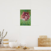 Katze in den Büschen, Louis Wain Poster (Küche)