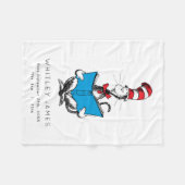 Katze in den Geburtsstaten des HHat Baby Fleecedecke (Vorderseite (Horizontal))