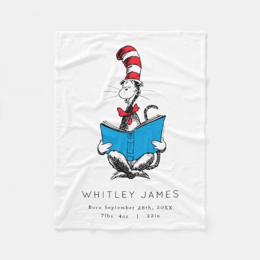 Katze in den Geburtsstaten des HHat Baby Fleecedecke (Vorderseite)