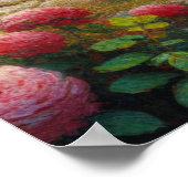 Katze in den schönen Garten Canvas Print Poster (Ecke)