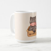Katze in der Box Kaffeetasse (Vorderseite Links)