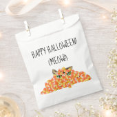 Katze in der Candy Corn Funny Halloween Fvor Tasch Geschenktütchen (Ausgeschnitten)